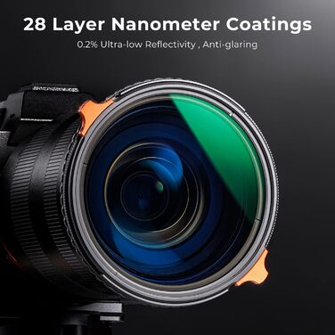 Поляризаційний та ND фільтр K&F Concept 95мм (CPL + ND4-ND64) Nano Xcel – 2-в-1, змінна щільність