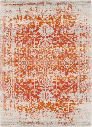 Килим Livabliss Syracusa Vintage - 160x220 см, вінтажний стиль, для вітальні, їдальні, спальні, колір: помаранчевий, бежевий, рожевий