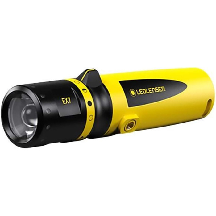 Ліхтарик Ledlenser EX7 LED, вибухозахищений, для зон 0/20, фокусування, на батарейках, 200 люмен, 120 м, 45 годин роботи