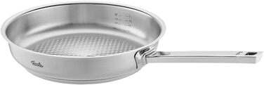 Сковорода Fissler Original Profi Collection з нержавіючої сталі, 24 см з внутрішньою шкалою та Novogrill