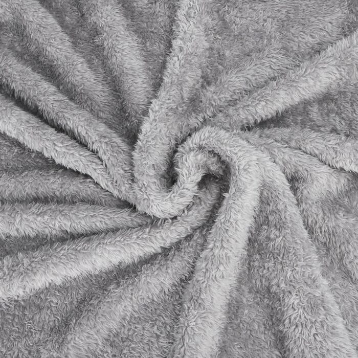 М'яка флісова підстилка для собак та котів Nobleza, 160 x 120 см (XXL, світло-сіра)