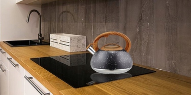 Класичний сталевий чайник Karl Hausmann, 3 л, чорний/сірий