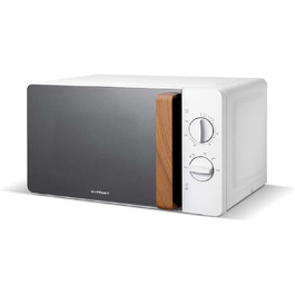 Мікрохвильова піч SCHNEIDER Fjord Line 700W, 20л, біла, з функцією розморожування та таймером