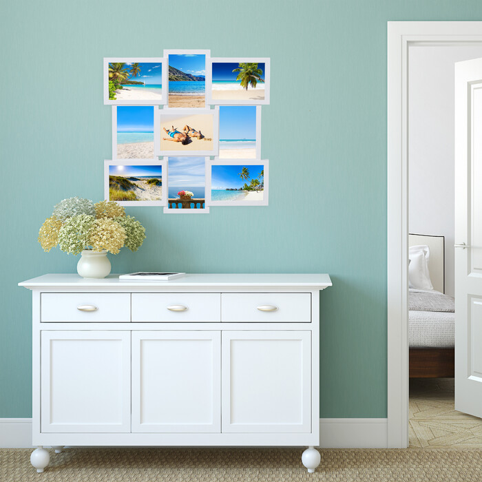 Relaxdays Photo Collage Frame - Holds 9 Pictures