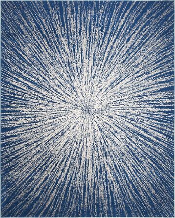 Килим Safavieh Evoke для вітальні, їдальні, спальні - короткий ворс, 122 x 183 см (Темно-синій/Бежевий)