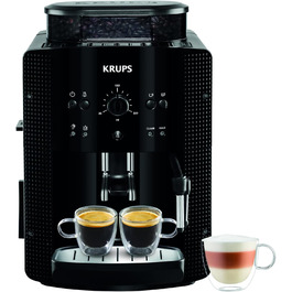 Еспресо-машина Krups YY8125FD з вбудованою кавомолкою та паровою насадкою (15 Bar), чорна