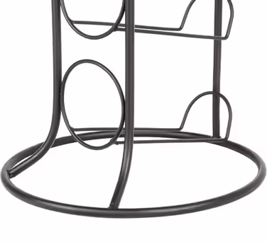 UNUS Wine Rack Metal - Bottle Holder for Wine Bottle, Water Bottle - Black - for 8 Bottles