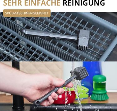 Молоток для м'яса Westmark Robusto Black Edition, алюміній з антипригарним покриттям, 21,5 см, сріблястий