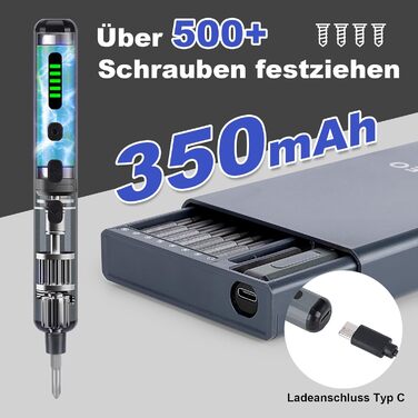 WADEO Міні набір викруток, 82 в 1, прецизійний, магнітний, з регулюванням крутного моменту, LED-підсвічування, для ремонту iPhone, телефонів, ноутбуків, окулярів, годинників