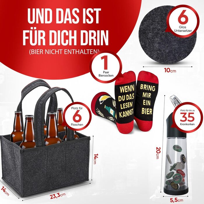 Набір для відкривання вина Wortek: відкривачка для винних пробок, сомельє, подарунок для поціновувачів вина (з шкарпетками)