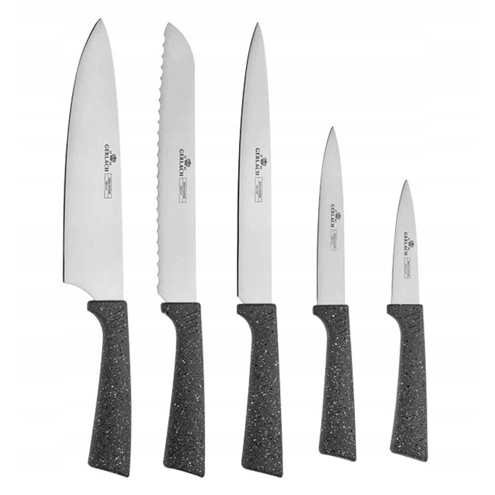 Набір ножів у підставці Gerlach Smart Granit, 5 предметів