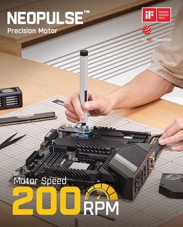 Fanttik E1 MAX: Набір прецизійних викруток 50 в 1 з акумулятором, 2 швидкості, для ремонту iPhone, ноутбуків, окулярів