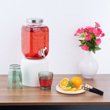 Set of 2 Relaxdays 4-Liter Drink Dispensers