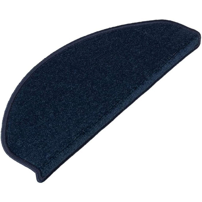 Casa Pura 15-Piece Non-Slip Treppenteppich Set - Velour Stair Treads for Indoor Stairs - Blue