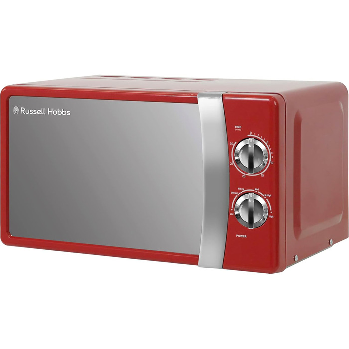 Мікрохвильова піч Russell Hobbs RHMM701R, 17 л, 700 Вт, червона