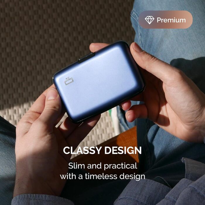 Картодзеркало ÖGON DESIGNS Smart Case Stockholm V1 Marineblau з RFID захистом