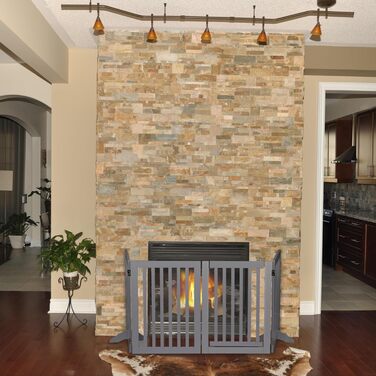 Захисне ворота для собак Relaxdays: сіре, самостійне, з дверцятами, 70x207 см, складне, на ніжках