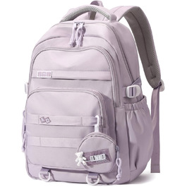 Шкільний рюкзак для дівчинки-підлітка, водонепроникний, легкий, великої місткості, модний, для школи або подорожей - фіолетовий