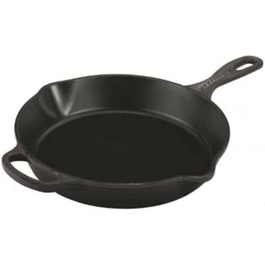 Сковорода-вок Le Creuset Signature 26 см, чавун, чорна матова, універсальна для всіх плит і духовок, 2 л