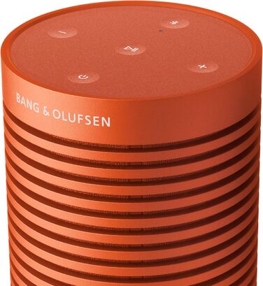 Bang & Olufsen Beosound Explore – Портативна Bluetooth колонка для дому, подорожей та активного відпочинку, 27 годин роботи, водонепроникність, 360° звук, USB-C, Чорний Антрацит (Bonfire Orange)