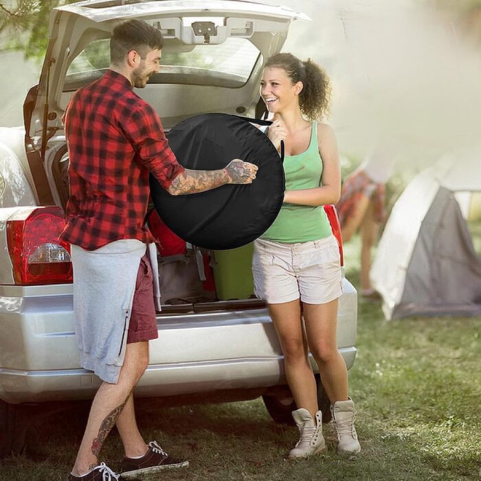 Намет-туалет Pop-Up – мобільний душ та передягальня з UV-захистом для кемпінгу, пляжу та відпочинку на природі. У комплекті сумка для перенесення