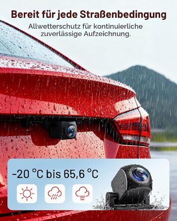 Автомобільний відеореєстратор REDTIGER F7N 4K Ultra HD (передня та задня камери 1080P), WiFi 5.8 ГГц, GPS, нічна зйомка, 24гд паркування, 64 ГБ карта пам'яті, 3.18
