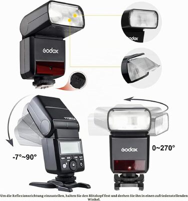 Спалах Godox TT350S TTL для Sony: бездротовий 2.4G, HSS 1/8000s, провідне число GN36, для бездзеркальних камер Sony Speedlite