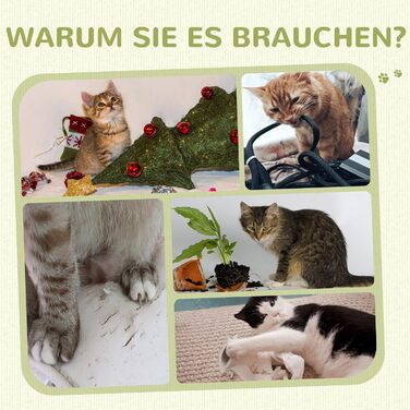 Кігтеточка PawHut для котів, 230-250 см, з гамаком, регульована висота, захист від перекидання, плюш, сірий+кремовий