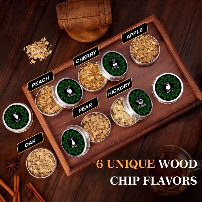 Набір для копчення віскі, аксесуари для коктейлів, подарунковий набір віскі. Персоналізовані подарунки для чоловіків, на день народження, батькові, татові. Набір для копчення віскі, подарунок для хлопця