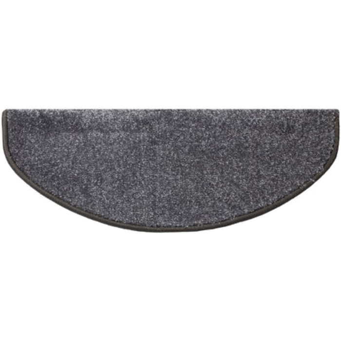 Casa Pura Non-Slip Stair Treads - 15 Piece Set | Soft Plush Carpet for Stairs | Half Round Design | Anti-Slip & Easy to Install | 65 x 23.5 x 1.3 cm