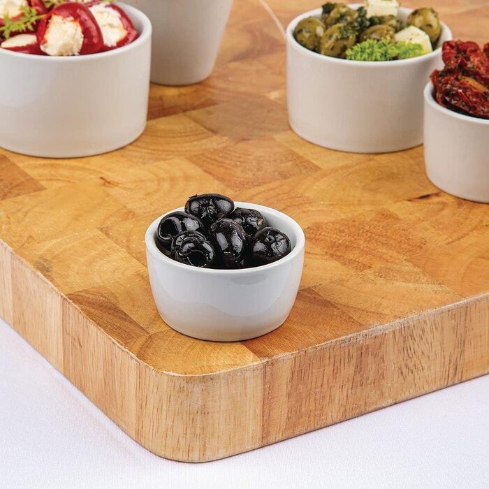 Olympia white butter dishes, 62 mm, porcelain, innovative design, 12 pieces