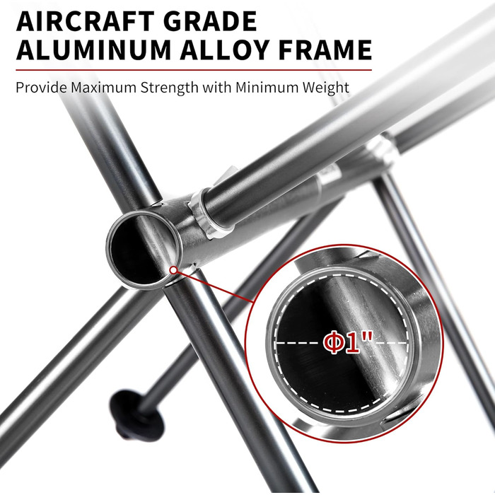 Крісло для кемпінгу Naturehike – Ultraleicht, 150 кг, для риболовлі, пікніків, туризму (Чорний)