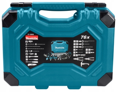 Набір інструментів та торцевих ключів Makita, 76 елементів, E-10899