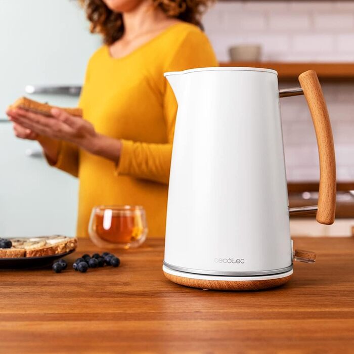 Cecotec Thermosense 400 White Electric Kettle - 1.7L, 3000W