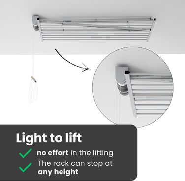 Foxydry Mini - Вертикальна сушарка для білизни, розкладна, алюміній та сталь, 128x54x25 см (Сірий)