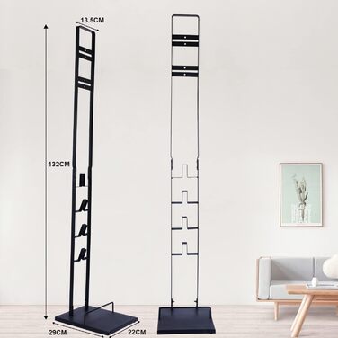 Підставка для пилососа Dyson: Металевий тримач для бездротових моделей V15, V11, V10, V8, V7, V6, DC30-DC74 - Чорна