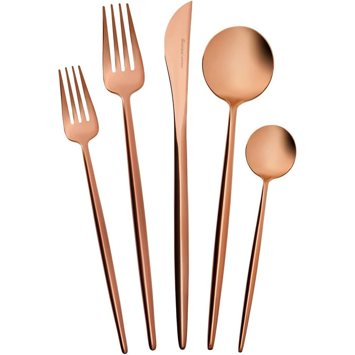 Karaca Jupiter 60-Piece Cutlery Set for 12 People, 18/10 Stainless Steel Cutlery Set, Dishwasher Safe, Perfect for Everyday Use, Premium Quality