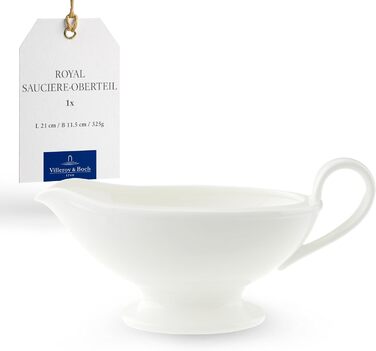 Villeroy & Boch – Royal Sauciere Lid with Handle White, Dishwasher Safe, Sauce Pot, Saucepan for Sauces and Dips, Tableware, Premium Bone China