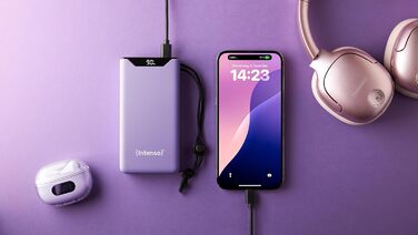 Powerbank Intenso F10000: акумулятор 10000mAh з PD 20W та QC 18W, USB-C та USB-A, жовтий