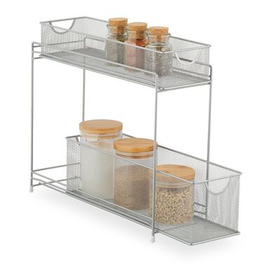 Relaxdays Metal Kitchen Cabinet Organizer