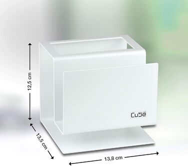 Органайзер для мийки Cube з дозатором для мила і щіткою, преміум, білий, зроблено в Німеччині