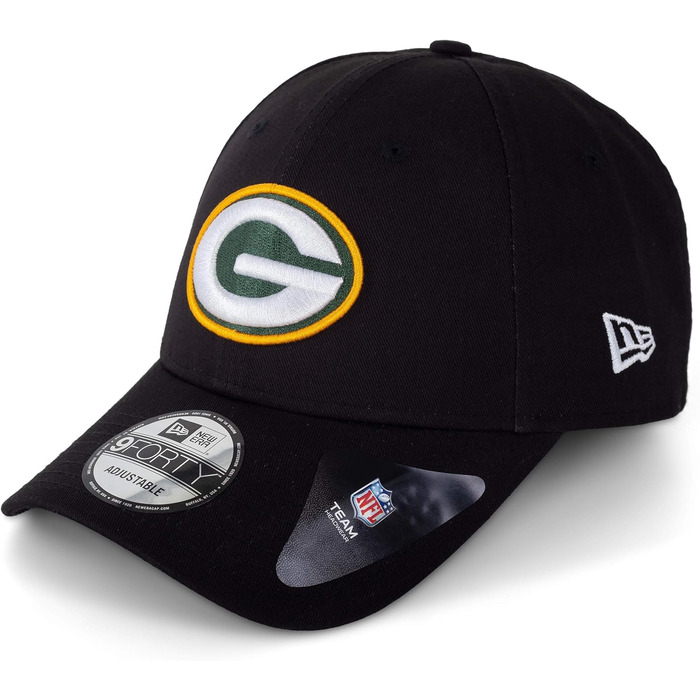 Кепки New Era - Бейсболки MLB NBA NFL - Лімітовані дизайни: Yankees, Lakers, Bulls, Raiders, Chiefs, Dodgers, Seahawks, Sox, 49ers, Green Bay Packers (Чорний V3)