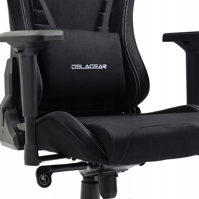 Ігрове крісло Delagear G 808, чорне, оббивка з тканини