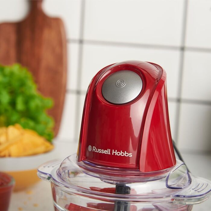 Кухонна машина Russell Hobbs 27131-56: електрична, для овочів, фруктів, м'яса, цибулі, 1л, нержавіюча сталь, 350W