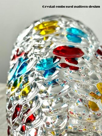 Скляна ваза для квітів Bubble, 25 см - стильна декор ваза для дому, подарунок мамі