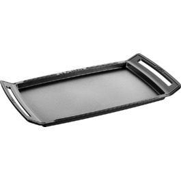 Планча Staub 38 см, чавунна, індукційна, чорна – гриль-плита для індукційних плит, 47.3x25x4.2 см