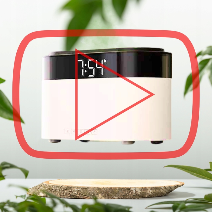 Зволожувач повітря-камін 2.0: Дифузор з LCD-годинником, таймером та пультом керування