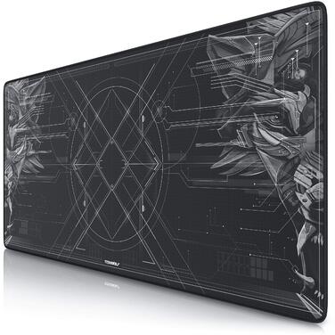 Ігровий килимок для миші TITANWOLF XXL Speed Gaming Mousepad, 900 x 400 мм, великий килимок на стіл для підвищення точності та швидкості
