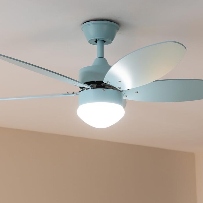Стельовий вентилятор з підсвічуванням Cecotec EnergySilence Aero 4260 Full Sky 106 см, 40W, пульт, таймер, 6 швидкостей, синій