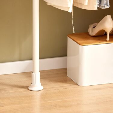 SoBuy® FRG109 Telescopic Wardrobe System with 2 Clothes Rails - Clothes Storage System, Shelving System, Clothes Rack